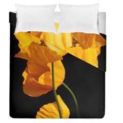 Yellow Poppies Duvet Cover Double Side (queen Size)