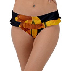 Yellow Poppies Frill Bikini Bottom by Audy