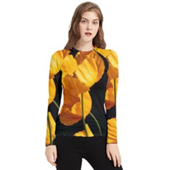 Yellow Poppies Women s Long Sleeve Rash Guard by Audy