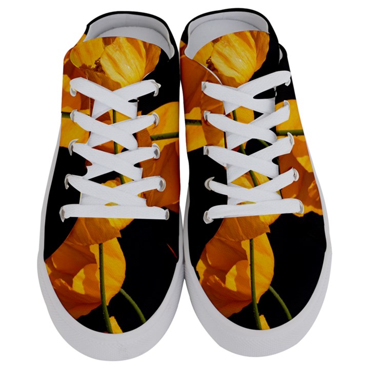 Yellow Poppies Half Slippers