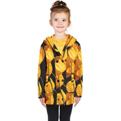 Yellow Poppies Kids  Double Breasted Button Coat by Audy