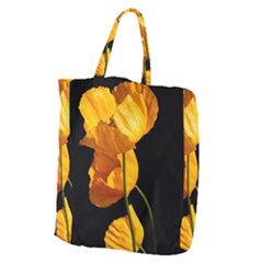 Yellow Poppies Giant Grocery Tote by Audy