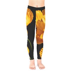 Yellow Poppies Kids  Leggings