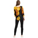 Yellow Poppies Chiffon Quarter Sleeve Blouse View2