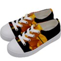 Yellow Poppies Kids  Low Top Canvas Sneakers View2