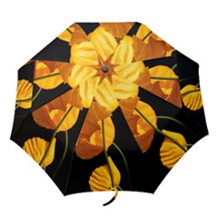 Yellow Poppies Folding Umbrellas by Audy