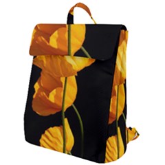 Yellow Poppies Flap Top Backpack