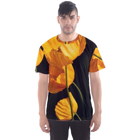 Yellow Poppies Men s Sport Mesh Tee by Audy