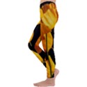 Yellow Poppies Kids  Lightweight Velour Leggings View2