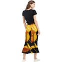 Yellow Poppies Maxi Fishtail Chiffon Skirt View2