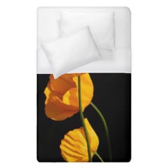 Yellow Poppies Duvet Cover (single Size) by Audy