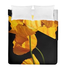 Yellow Poppies Duvet Cover Double Side (full/ Double Size) by Audy