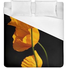 Yellow Poppies Duvet Cover (king Size)