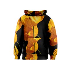 Yellow Poppies Kids  Pullover Hoodie