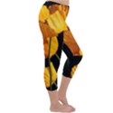 Yellow Poppies Capri Winter Leggings  View3