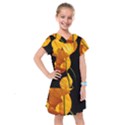 Yellow Poppies Kids  Drop Waist Dress View1