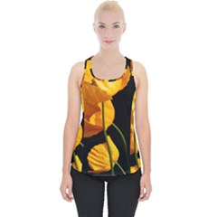 Yellow Poppies Piece Up Tank Top