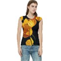 Yellow Poppies Women s Raglan Cap Sleeve Tee View1