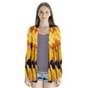 Yellow Poppies Drape Collar Cardigan View1