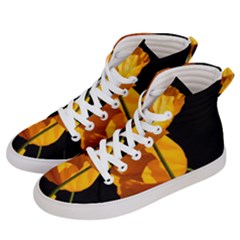 Yellow Poppies Men s Hi-top Skate Sneakers by Audy