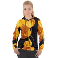 Yellow Poppies Women s Overhead Hoodie