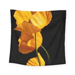 Yellow Poppies Square Tapestry (small)