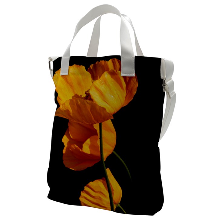 Yellow Poppies Canvas Messenger Bag