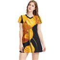 Yellow Poppies Women s Sports Skirt View1