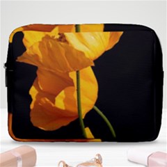 Yellow Poppies Make Up Pouch (large) by Audy