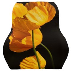 Yellow Poppies Car Seat Back Cushion  by Audy