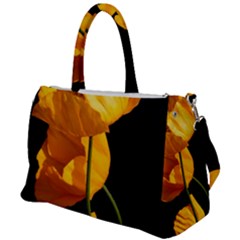 Yellow Poppies Duffel Travel Bag by Audy