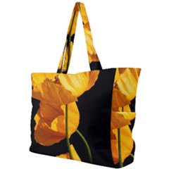 Yellow Poppies Simple Shoulder Bag by Audy