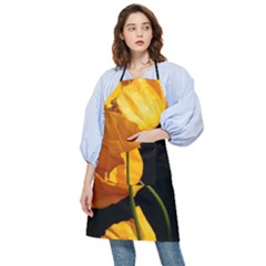 Yellow Poppies Pocket Apron by Audy