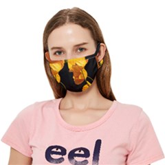 Yellow Poppies Crease Cloth Face Mask (adult)