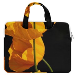 Yellow Poppies Double Pocket Laptop Bag