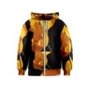 Yellow Poppies Kids  Zipper Hoodie View1