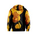 Yellow Poppies Kids  Zipper Hoodie View2