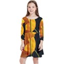 Yellow Poppies Kids  Quarter Sleeve Skater Dress View1