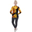 Yellow Poppies Casual Zip Up Jacket View2