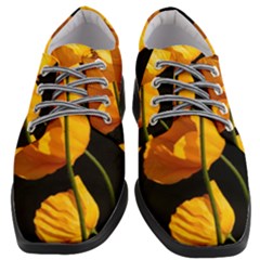 Yellow Poppies Women Heeled Oxford Shoes by Audy