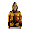 Yellow Poppies Women s Hooded Windbreaker View1