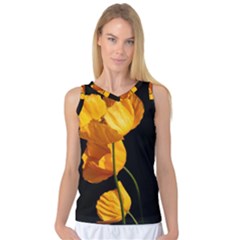 Yellow Poppies Women s Basketball Tank Top by Audy