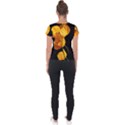 Yellow Poppies Short Sleeve Sports Top  View2