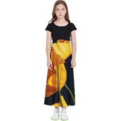 Yellow Poppies Kids  Skirt