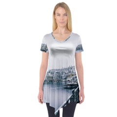 Winter Season Short Sleeve Tunic  by Audy