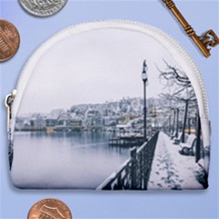 Winter Season Horseshoe Style Canvas Pouch