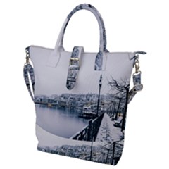 Winter Season Buckle Top Tote Bag by Audy