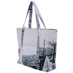 Winter Season Zip Up Canvas Bag