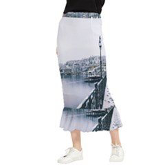 Winter Season Maxi Fishtail Chiffon Skirt by Audy