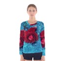 Red Roses In Water Women s Long Sleeve Tee View1